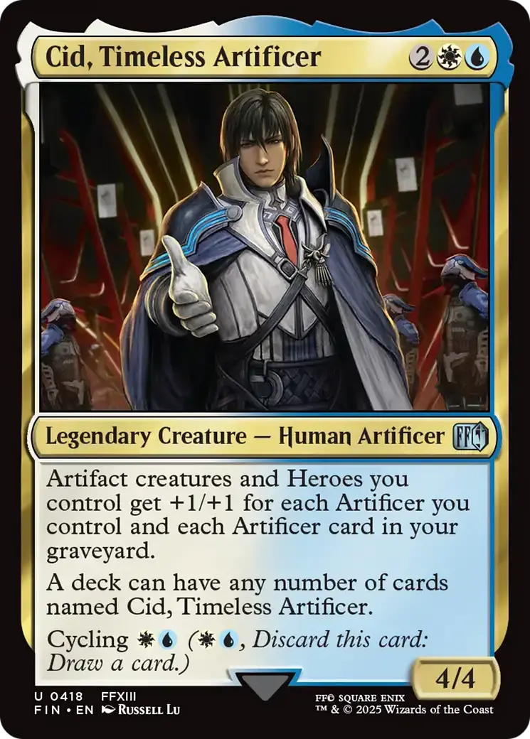 Cid, Timeless Artificer (0418) [Final Fantasy] 1