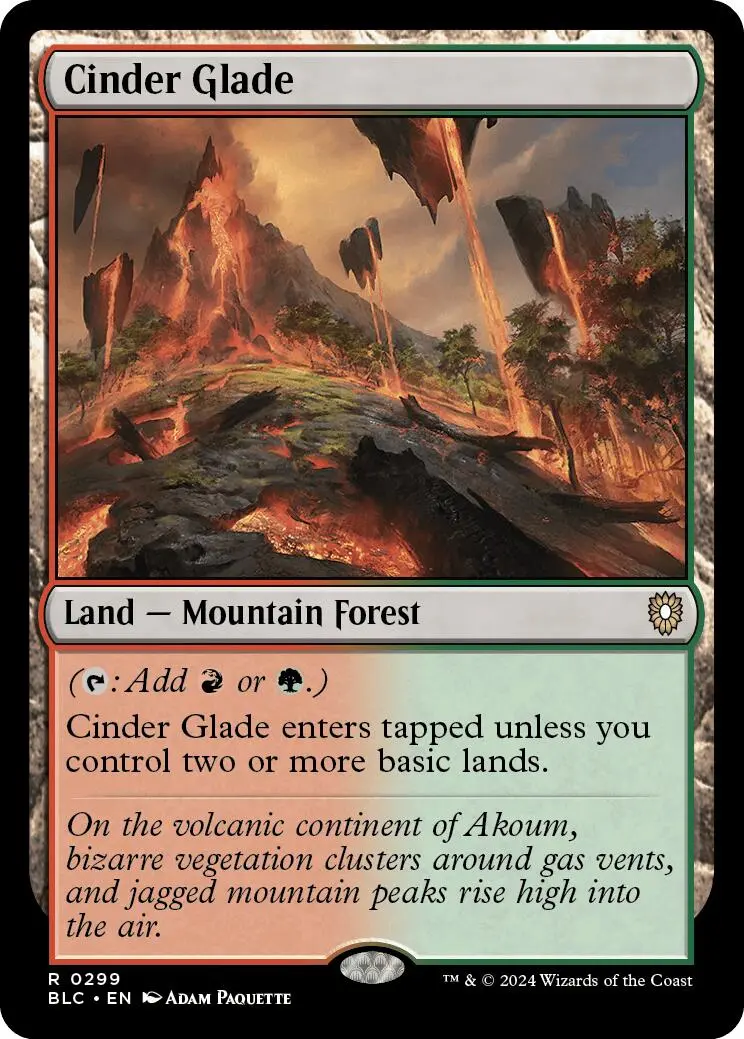 Cinder Glade [Bloomburrow Commander] 1