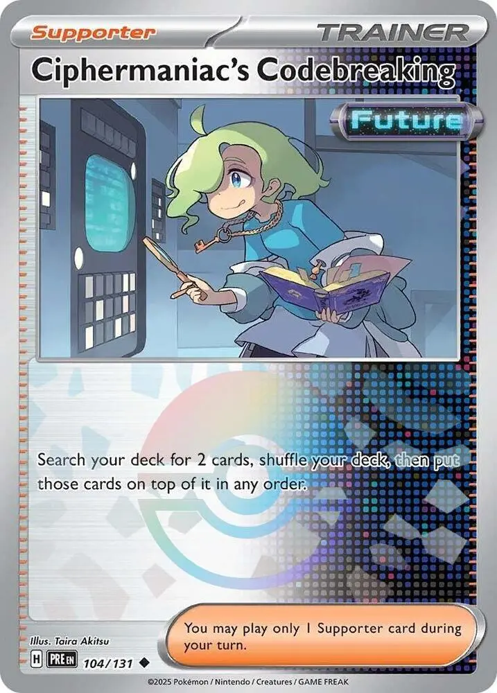 Ciphermaniac's Codebreaking (104/131) (Poke Ball Pattern) [Scarlet & Violet: Prismatic Evolutions] 1