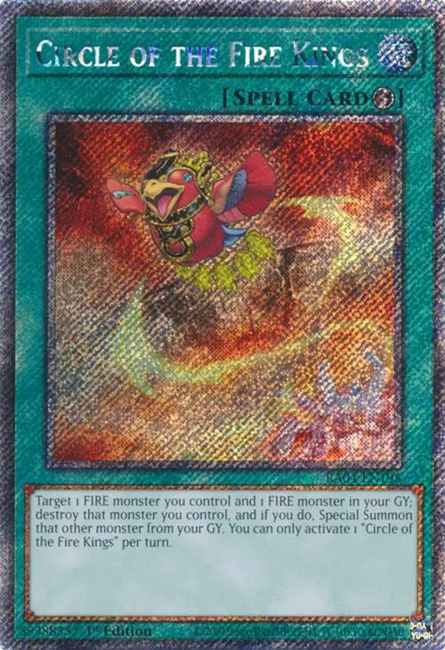 Circle Of The Fire Kings [Ra04-En195] Platinum Secret Rare 1