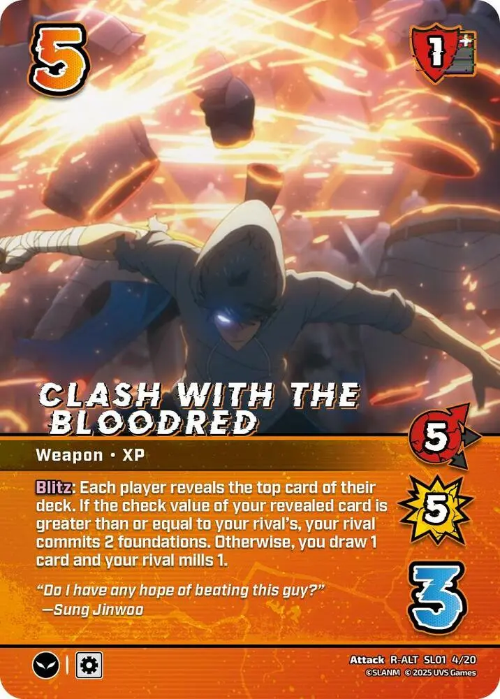 Clash With The Bloodred (Alternate Art) - Sl01 4/20 - Alternate Art Rare 1