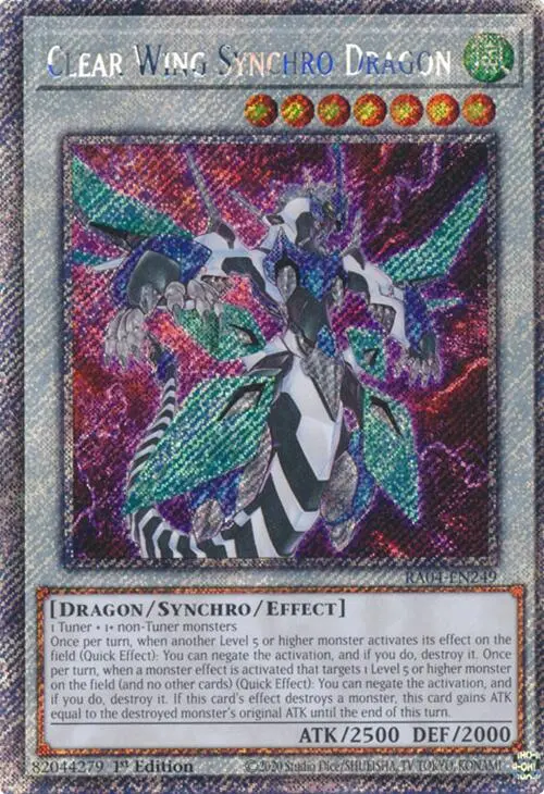 Clear Wing Synchro Dragon [Ra04-En249] Platinum Secret Rare 1