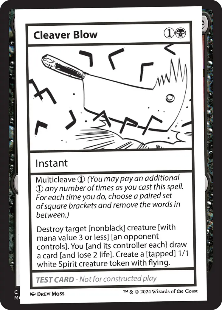 Cleaver Blow [Mystery Booster 2 Playtest Cards] 1