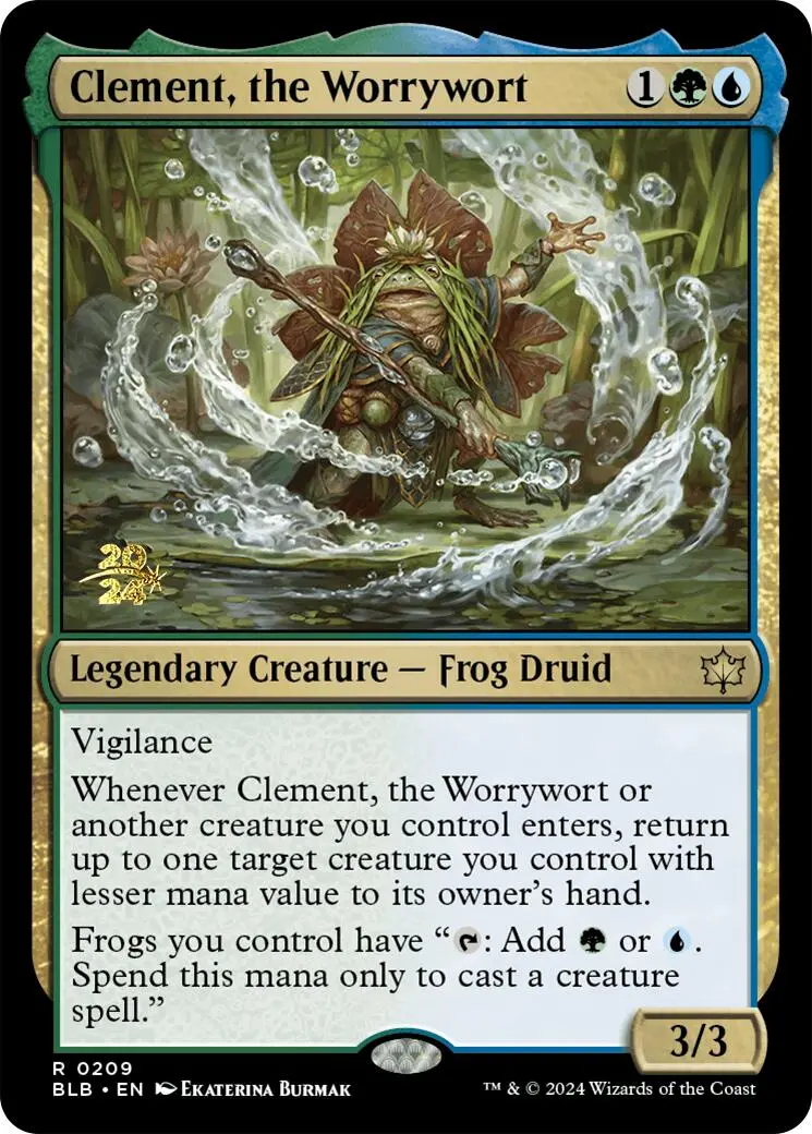 Clement, The Worrywort [Bloomburrow Prerelease Promos] 1