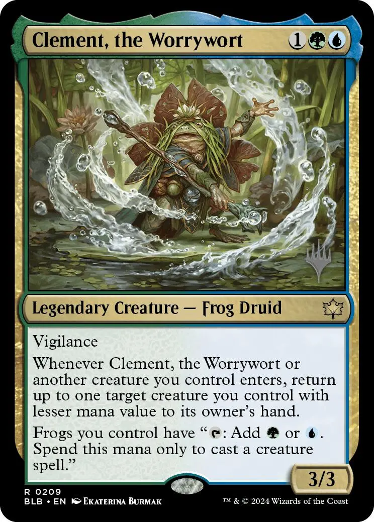 Clement, The Worrywort (Promo Pack) [Bloomburrow Promos] 1