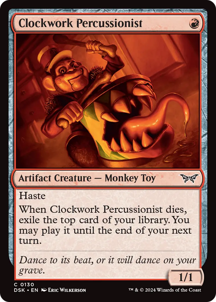 Clockwork Percussionist (0130) [Duskmourn: House Of Horror] 1