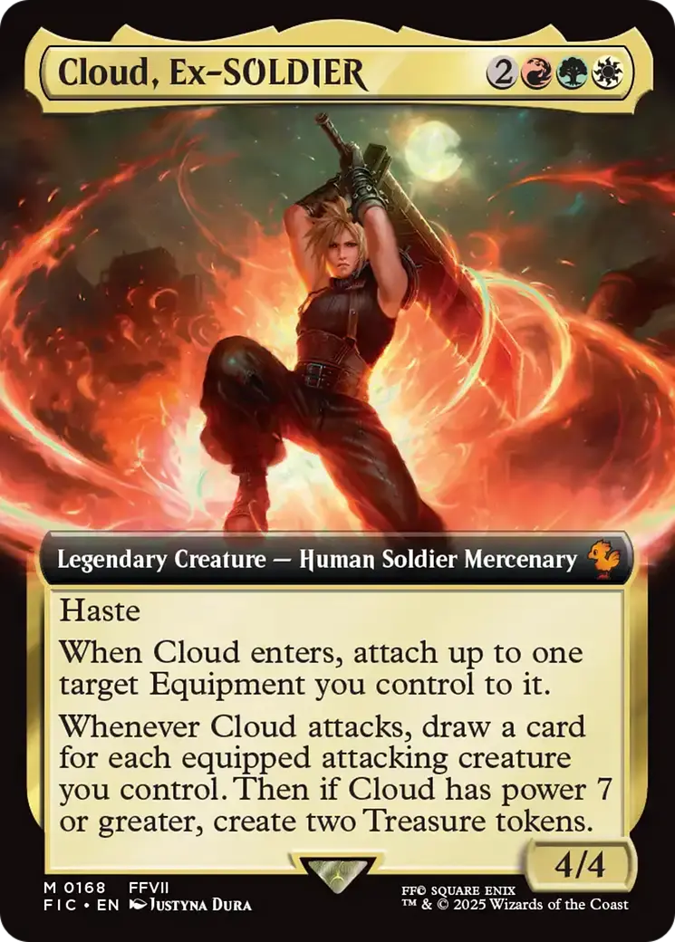 Cloud, Ex-Soldier (Extended Art) [Final Fantasy Commander] 1