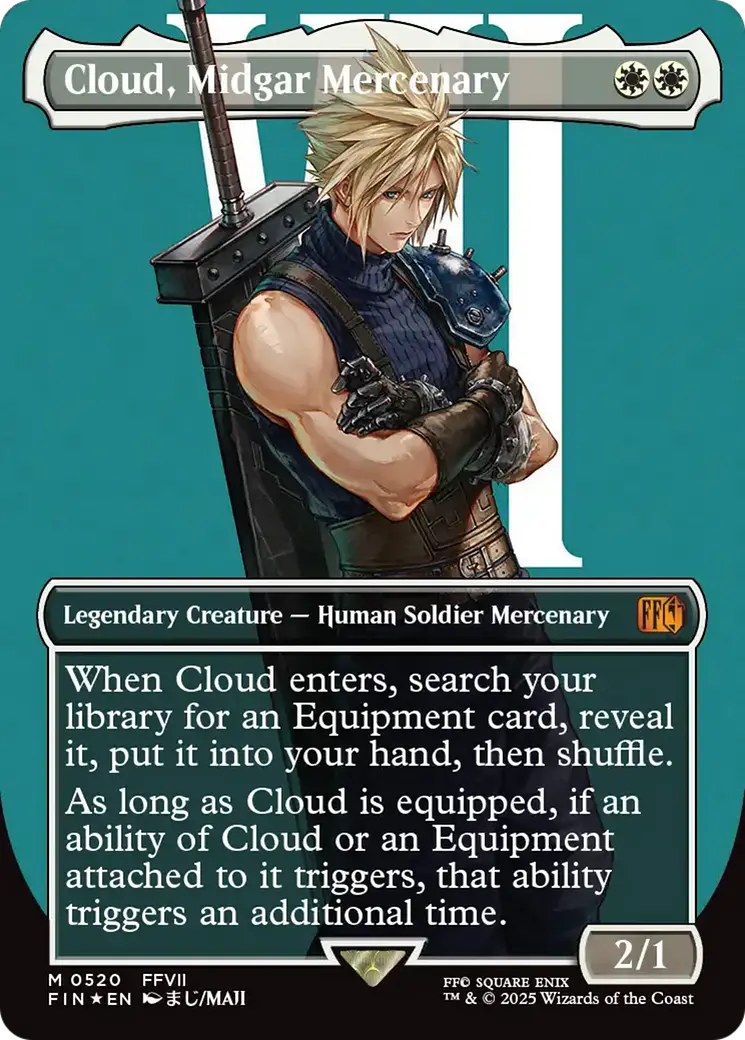 Cloud, Midgar Mercenary (Borderless) (Surge Foil) [Final Fantasy] 1