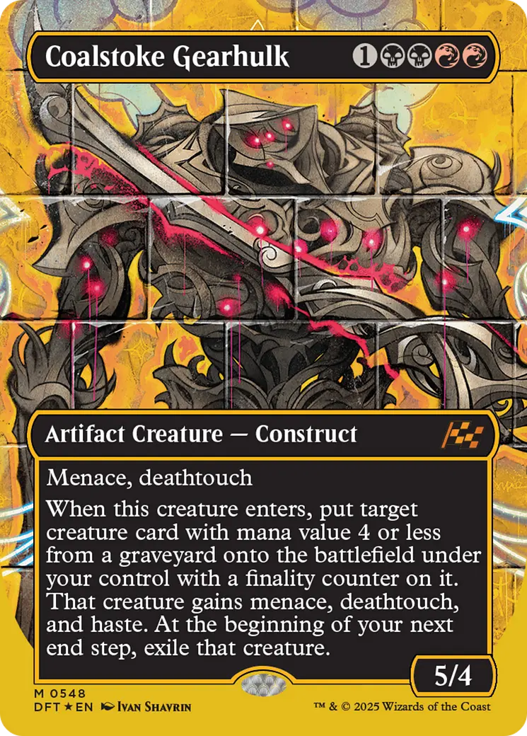 Coalstoke Gearhulk (Borderless) (First-Place Foil) [Aetherdrift] 1