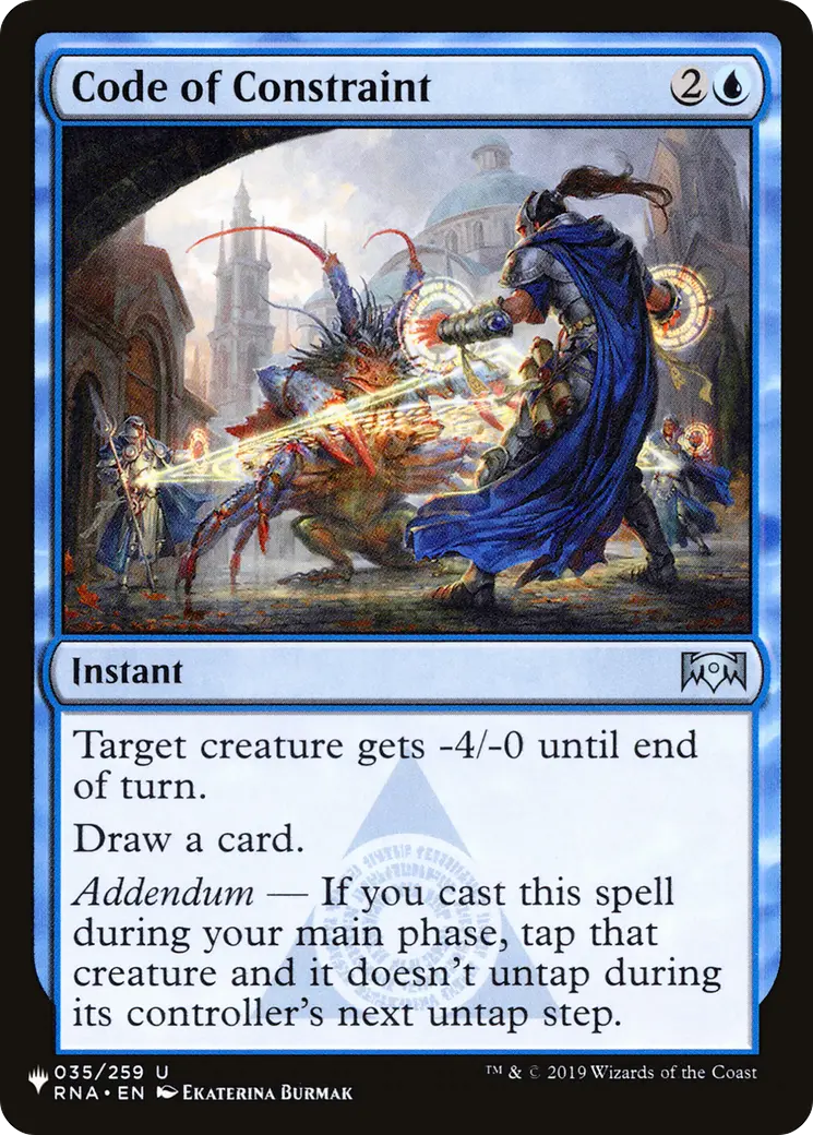 Code Of Constraint [The List] 1