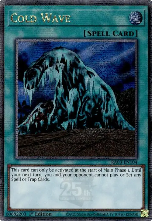 Cold Wave (Quarter Century Secret Rare) [Ra03-En104] Quarter Century Secret Rare 1