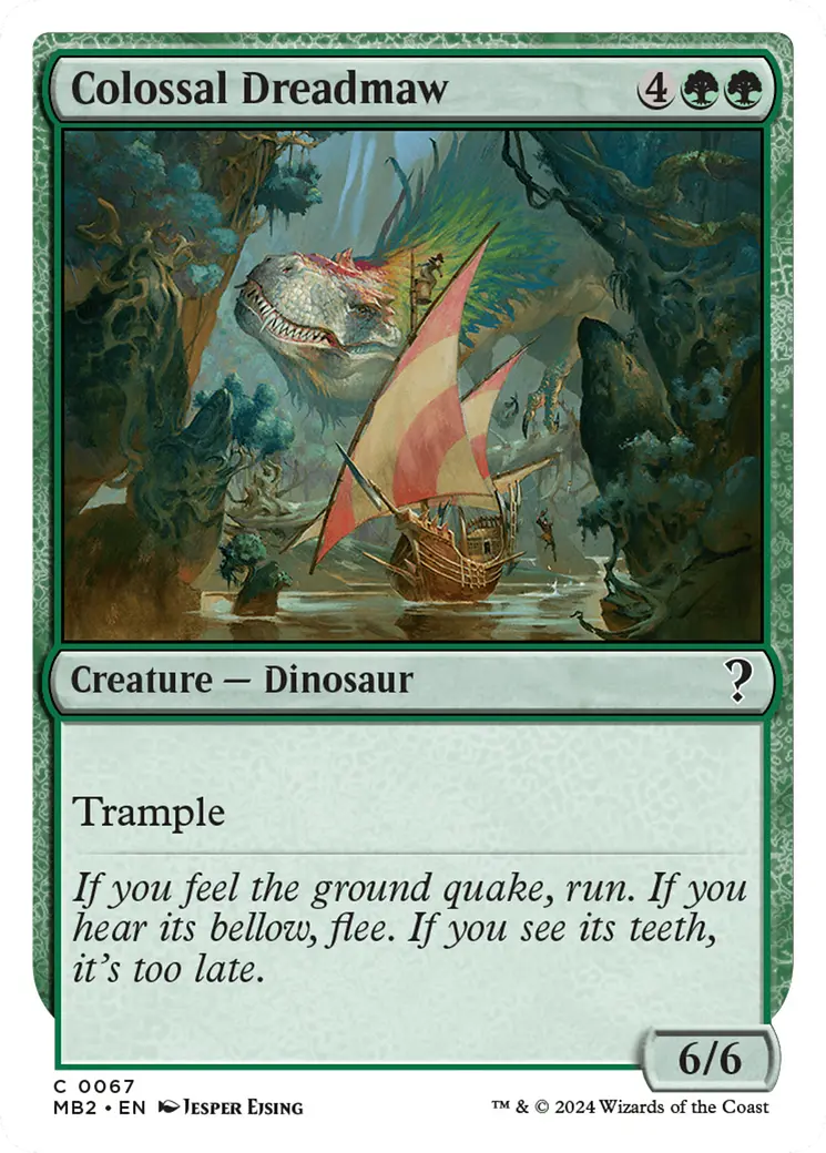 Colossal Dreadmaw (White Border) [Mystery Booster 2] 1