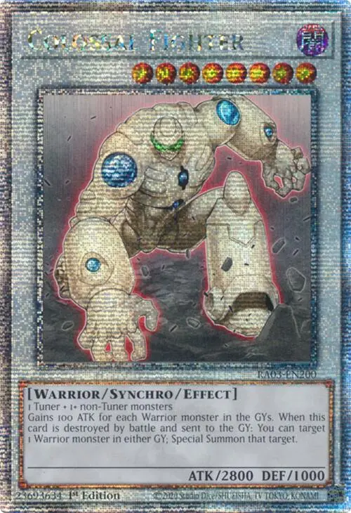 Colossal Fighter (Quarter Century Secret Rare) [Ra03-En200] Quarter Century Secret Rare 1