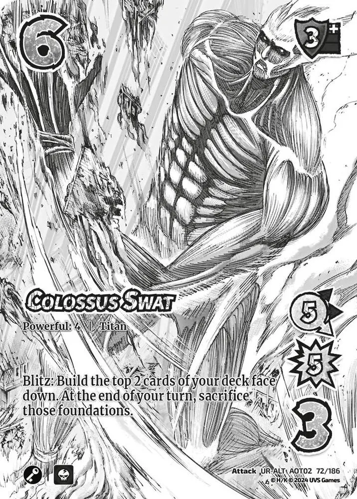 Colossus Swat (Alternate Art) - Attack On Titan: Origins Of Power (Aot02) 1