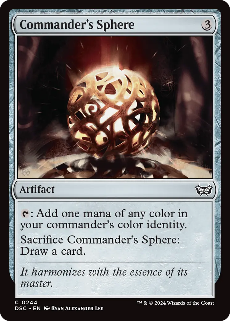 Commander's Sphere [Duskmourn: House Of Horror Commander] 1
