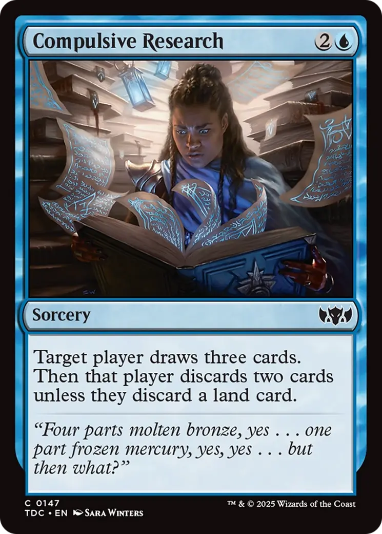 Compulsive Research [Tarkir: Dragonstorm Commander] 1
