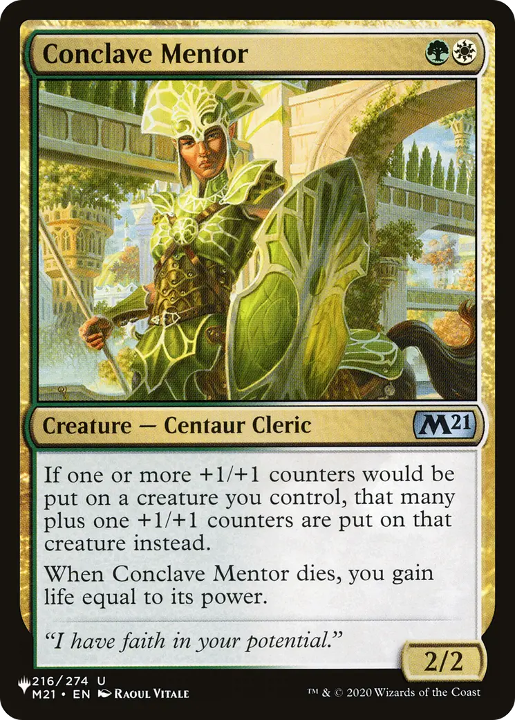 Conclave Mentor [The List] 1