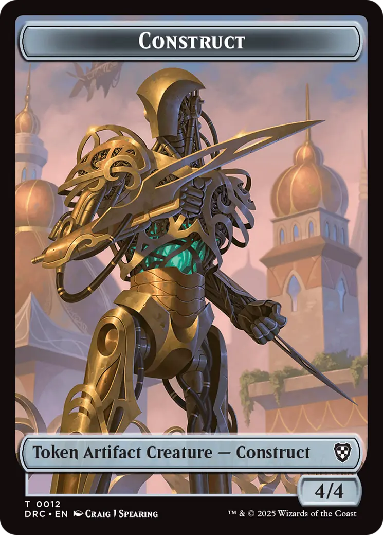 Construct // Golem (0013) Double-Sided Token [Aetherdrift Tokens] 1