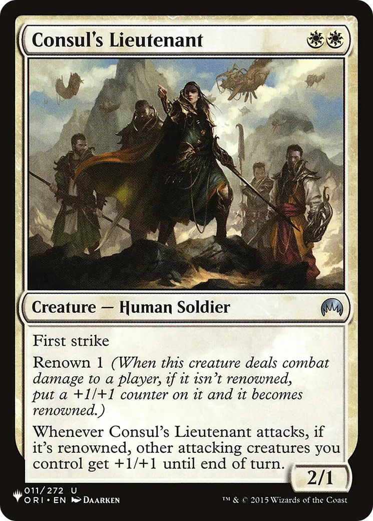 Consul's Lieutenant [The List] 1