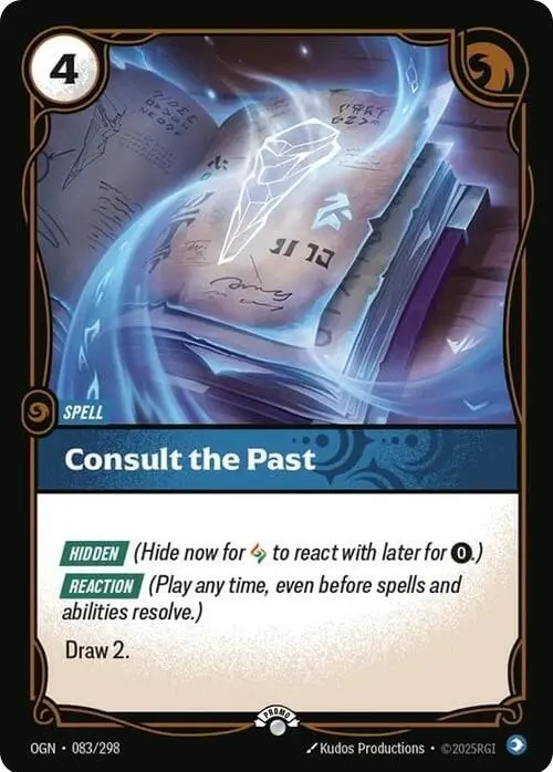 Consult The Past - Riftbound Organized Play Promotional Cards (Opp) 1