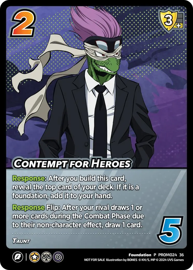 Contempt For Heroes [Miscellaneous Promos] 1
