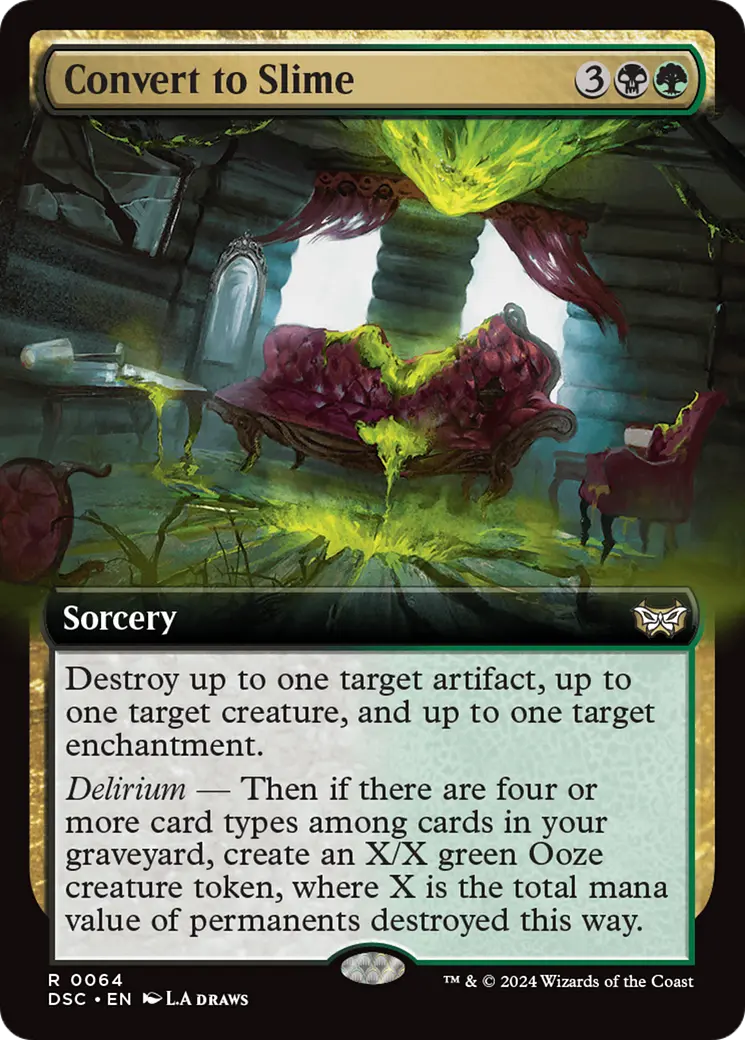 Convert To Slime (Extended Art) [Duskmourn: House Of Horror Commander] 1