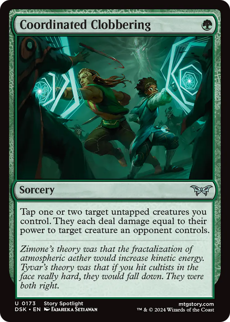 Coordinated Clobbering [Duskmourn: House Of Horror] 1
