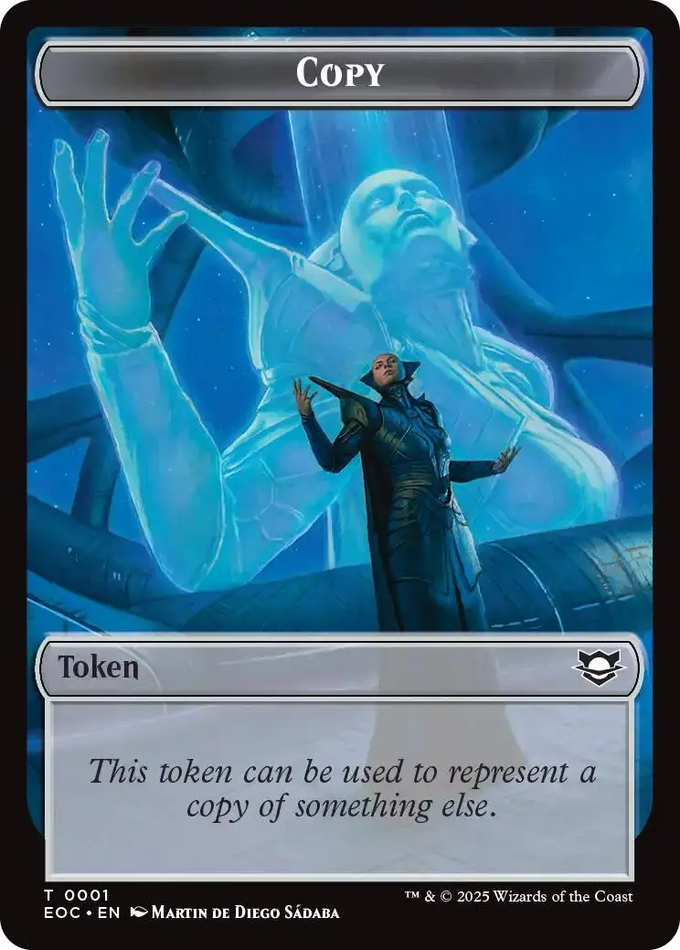 Copy // Golem (0012) Double-Sided Token [Edge Of Eternities Commander Tokens] 1