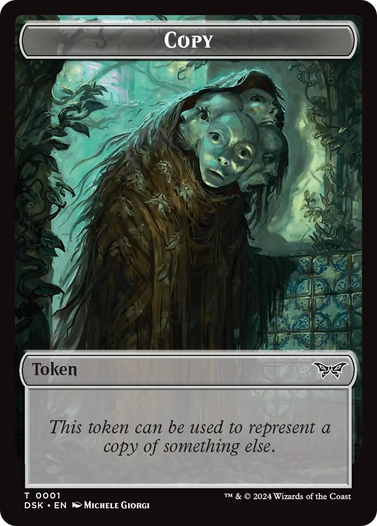 Copy // Manifest Double-Sided Token [Duskmourn: House Of Horror Tokens] 1