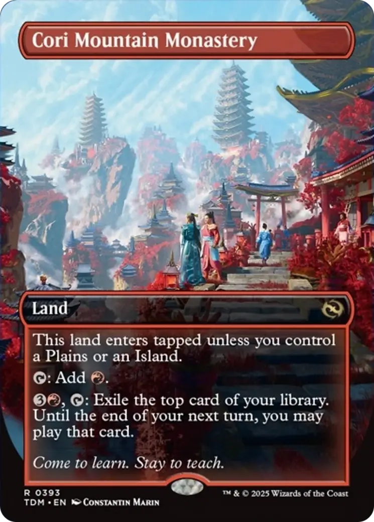 Cori Mountain Monastery (Borderless) [Tarkir: Dragonstorm] 1