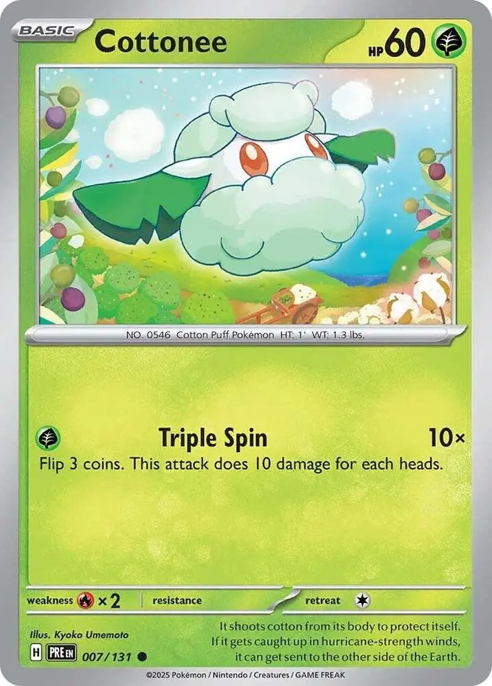 Cottonee (007/131) [Scarlet & Violet: Prismatic Evolutions] 1