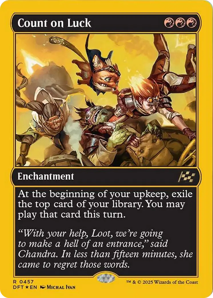 Count On Luck (First-Place Foil) [Aetherdrift] 1
