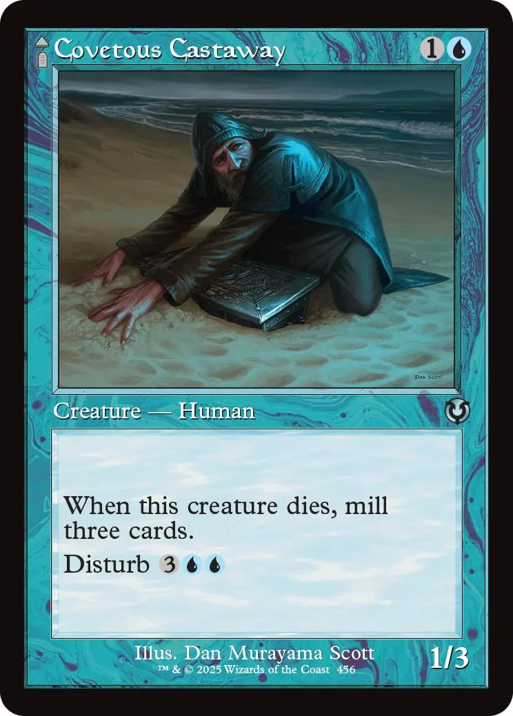 Covetous Castaway // Ghostly Castigator (Retro Frame) [Innistrad Remastered] 1