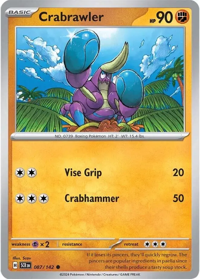 Crabrawler (087/142) [Scarlet & Violet: Stellar Crown] 1