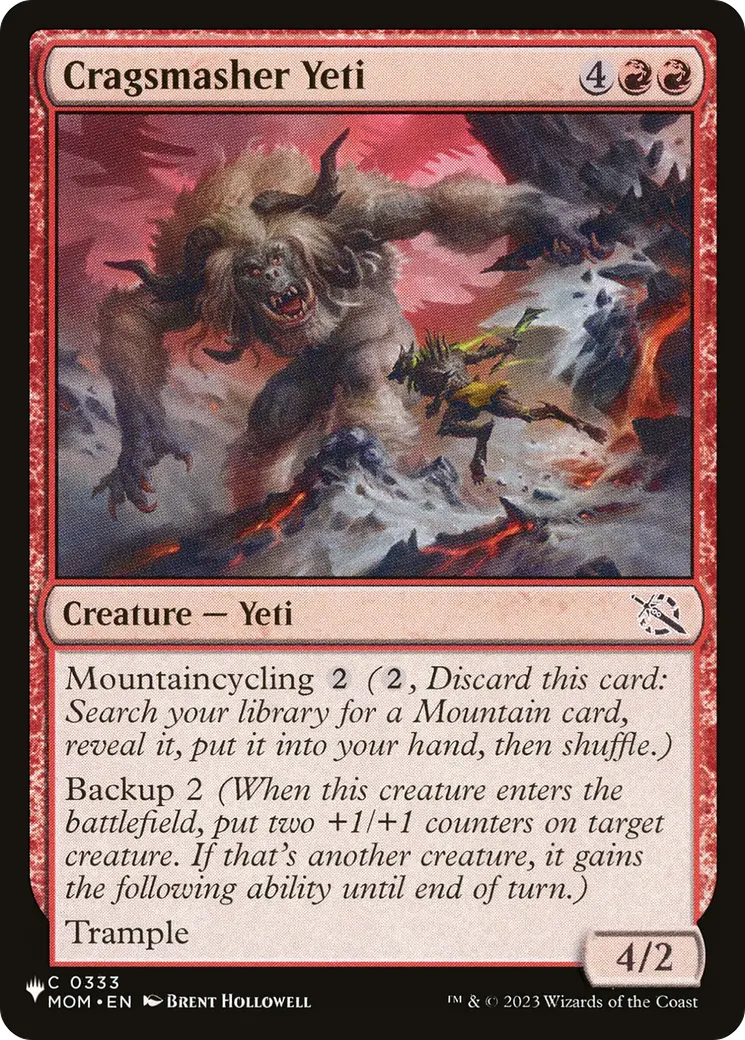 Cragsmasher Yeti [The List] 1