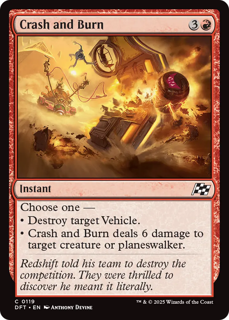 Crash And Burn [Aetherdrift] 1
