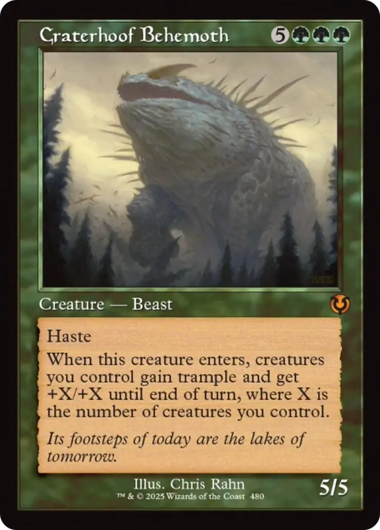 Craterhoof Behemoth (Retro Frame) [Innistrad Remastered] 1