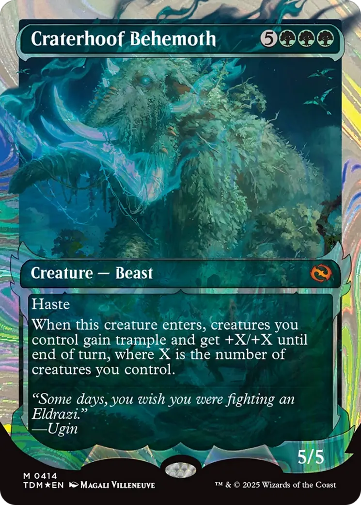 Craterhoof Behemoth (Showcase) (Halo Foil) [Tarkir: Dragonstorm] 1