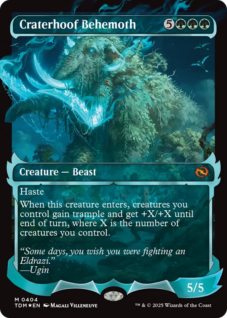Craterhoof Behemoth (Showcase) [Tarkir: Dragonstorm] 1