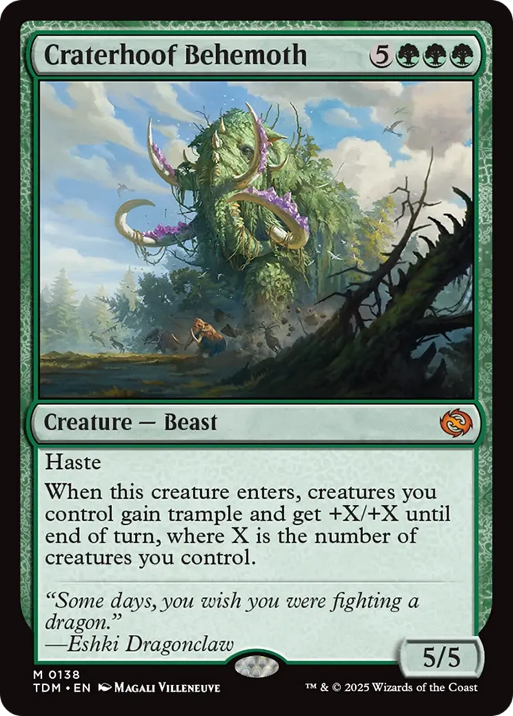 Craterhoof Behemoth [Tarkir: Dragonstorm] 1