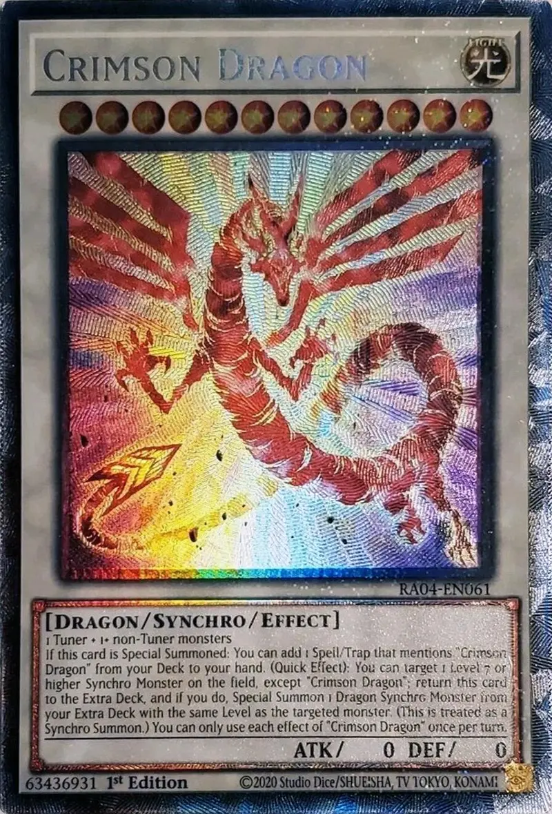 Crimson Dragon (Card) [Ra04-En061] Prismatic Collector's Rare 1