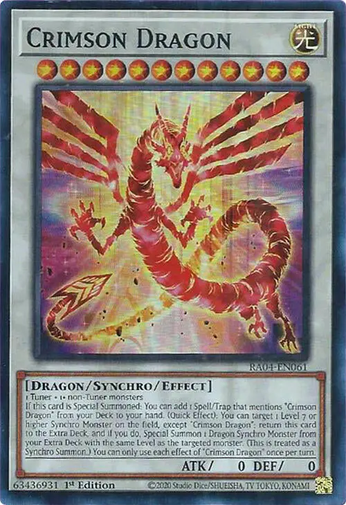 Crimson Dragon (Card) [Ra04-En061] Super Rare 1