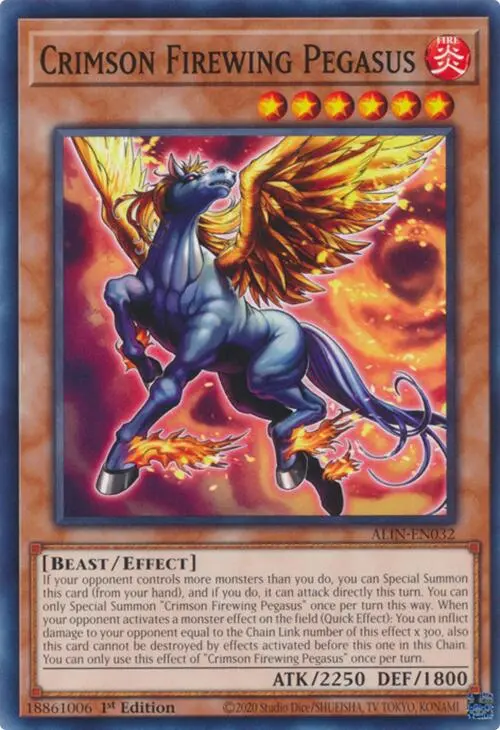 Crimson Firewing Pegasus [Alin-En032] Common 1