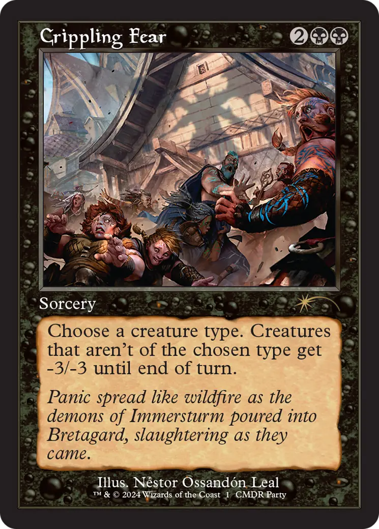 Crippling Fear (Retro Frame) [Wizards Play Network 2024] 1