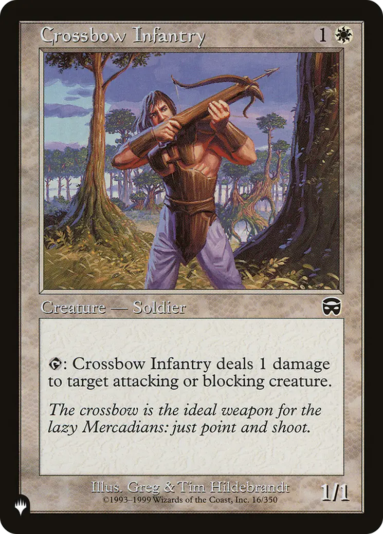 Crossbow Infantry [The List] 1
