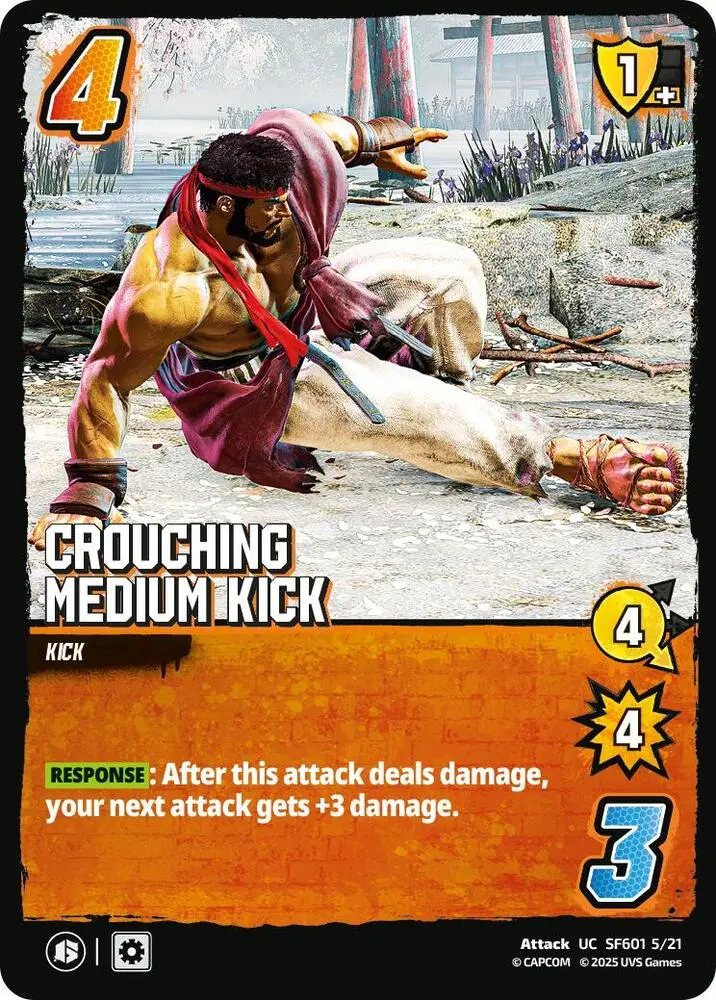 Crouching Medium Kick - Challenger Series: Street Fighter 6 (Sf6) (Foil) 1