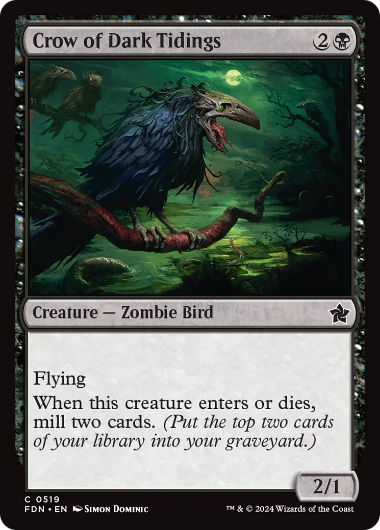 Crow Of Dark Tidings [Foundations] 1