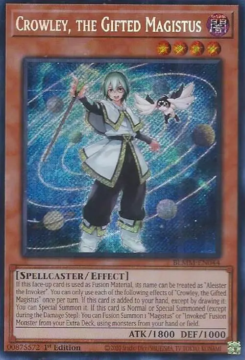 Crowley, The Gifted Magistus [Blmm-En044] Secret Rare 1