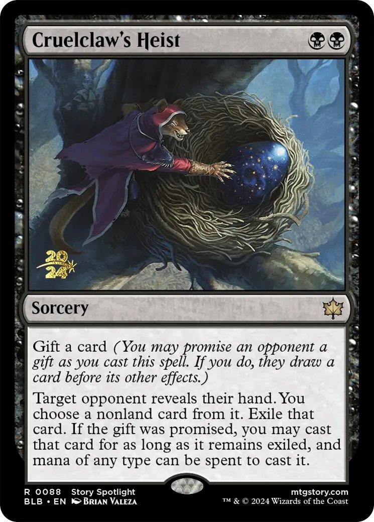 Cruelclaw's Heist [Bloomburrow Prerelease Promos] 1