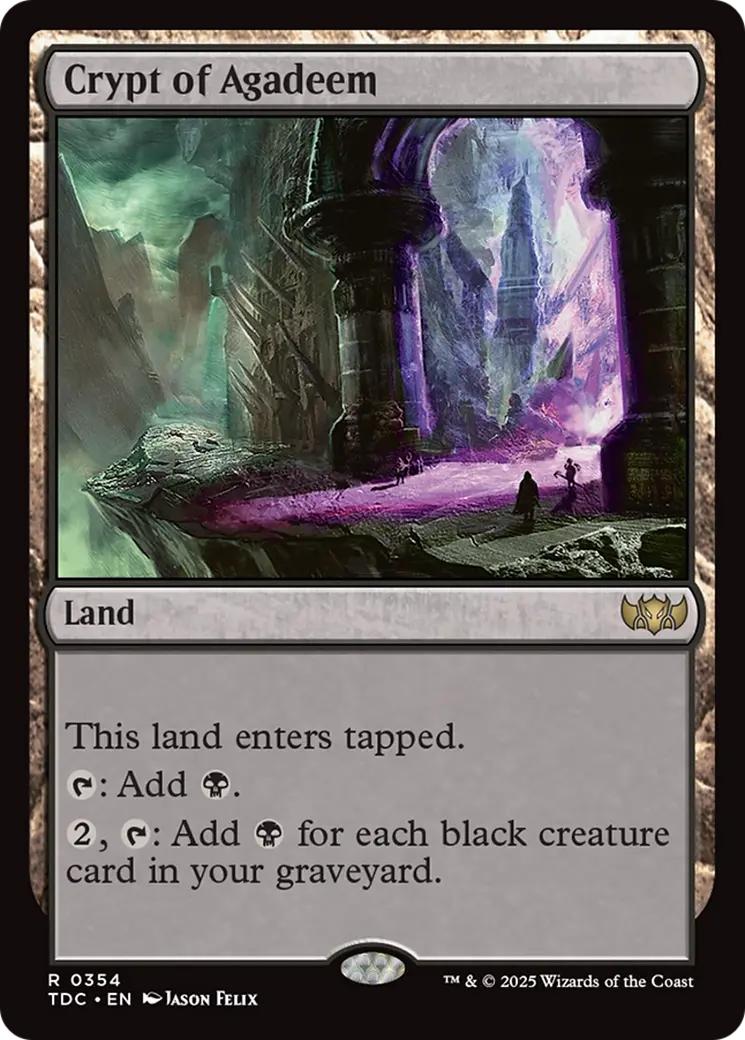Crypt Of Agadeem [Tarkir: Dragonstorm Commander] 1